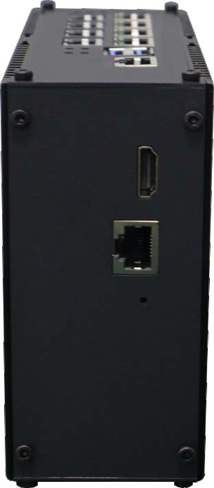 Din rail industrial computer 8x LAN 1x HDMI 1x RS232